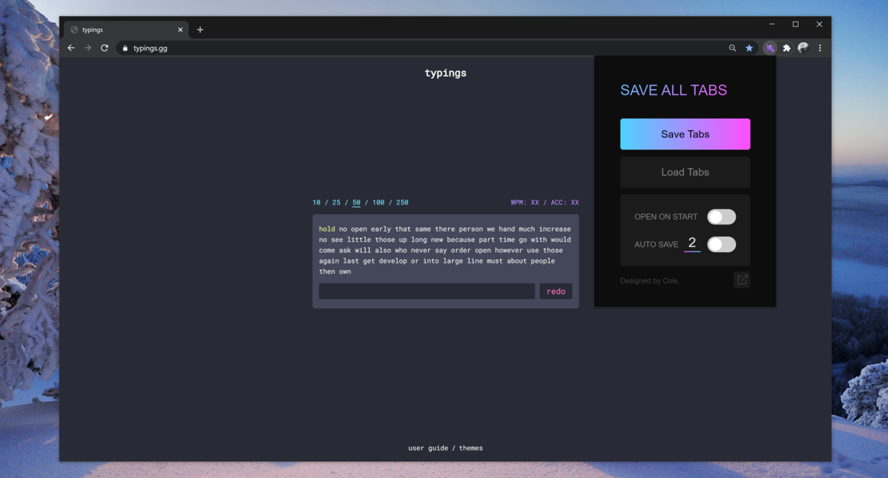 screenshot preview of project